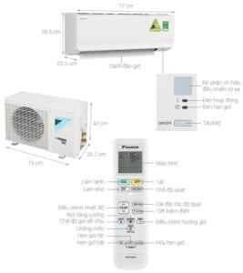 Đánh giá Máy lạnh Daikin Inverter 1 HP ATKA25UAVMV