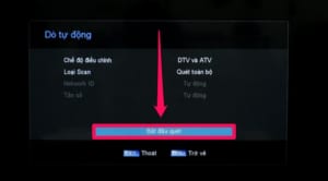 Hướng dẫn dò kênh DVB-T2 trên Smart tivi Mobell