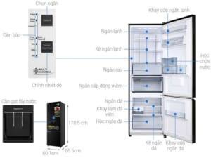 Tủ lạnh Panasonic Inverter 322 lít NR-BC360WKVN - giá tốt
