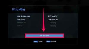 Hướng dẫn chi tiết cách dò kênh trên Smart tivi Mobell