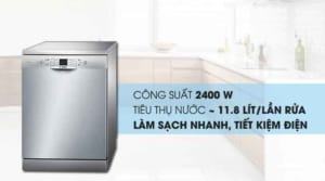 Đánh giá máy rửa chén bát Bosch SMS63L08EA 2400W