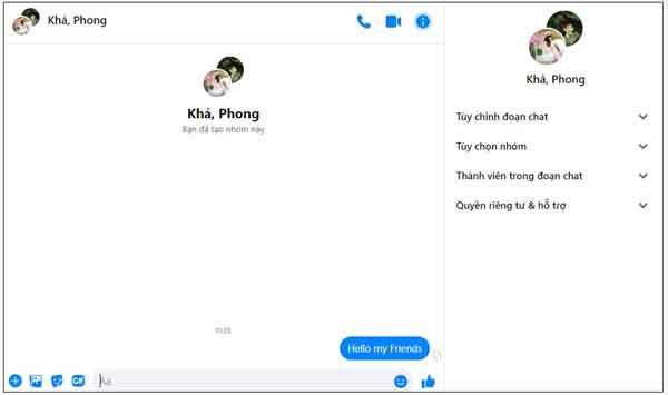 Làm sao để đổi ảnh Avatar nhóm Chat đẹp trên Messenger