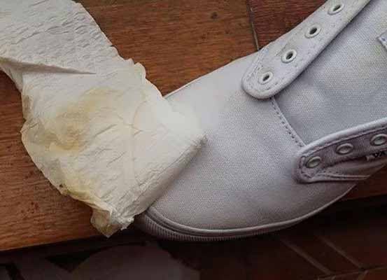 Cách giặt giày trắng