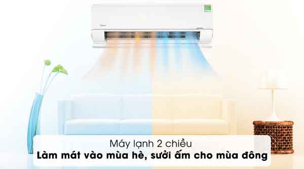 Đánh giá Máy lạnh 2 chiều Midea inverter 1 HP MSMTII-10HRFN8