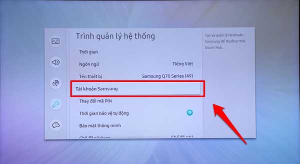 Hướng dẫn 3 cách Tạo tài khoản Samsung Account Smart TV