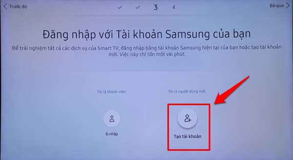 Hướng dẫn 3 cách Tạo tài khoản Samsung Account Smart TV