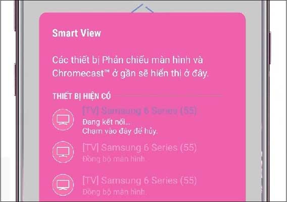 Hướng dẫn 3 cách chiếu màn hình điện thoại lên tivi Samsung